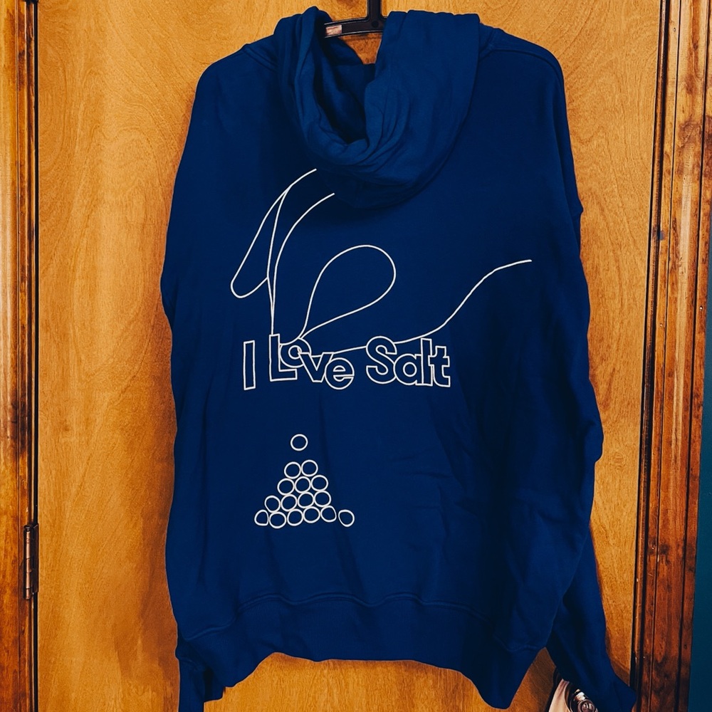 Official Molly Baz cobalt blue hoodie